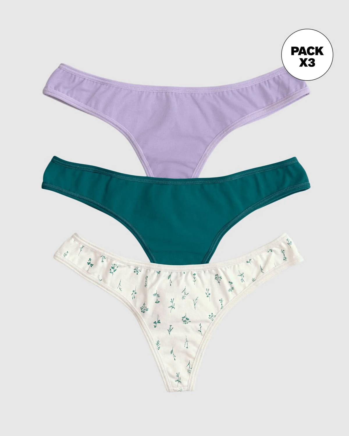 Paquete x 3 tangas tangas descaderadas en algodón - Image 12