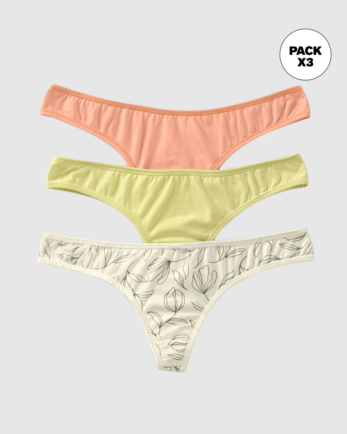 Paquete x 3 tangas tangas descaderadas en algodón - Image 64