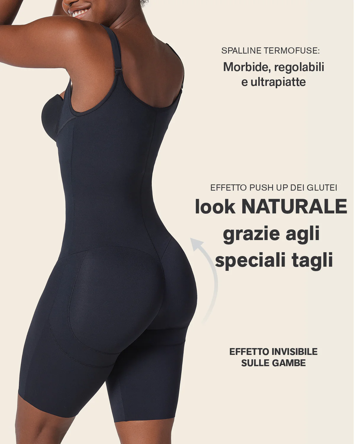 Body moldeador en abdomen con efecto levanta glúteos - Image 11