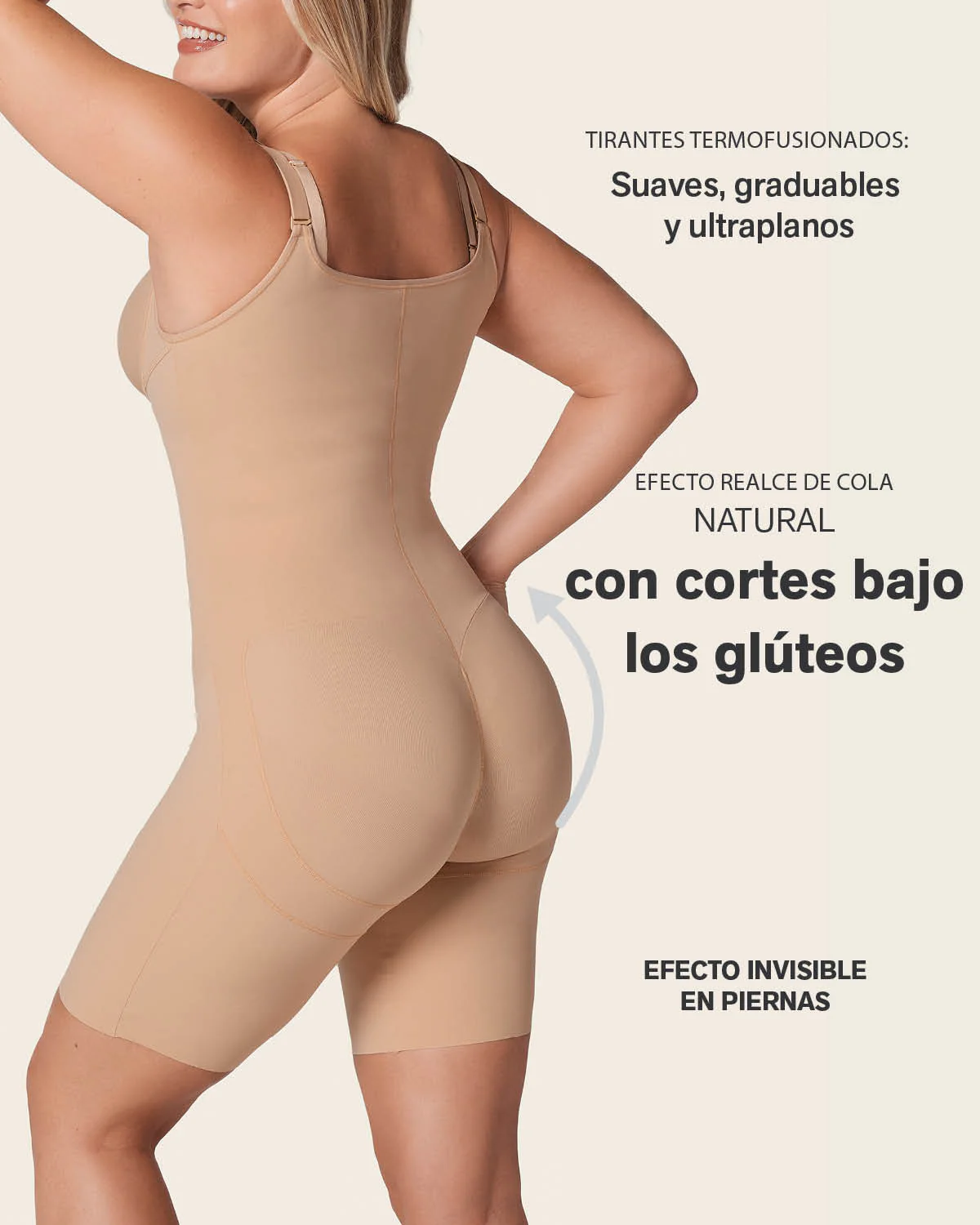 Body moldeador en abdomen con efecto levanta glúteos - Image 16
