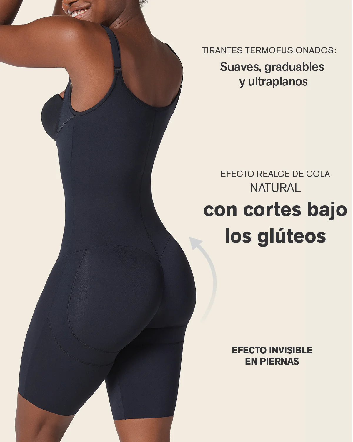 Body moldeador en abdomen con efecto levanta glúteos - Image 3