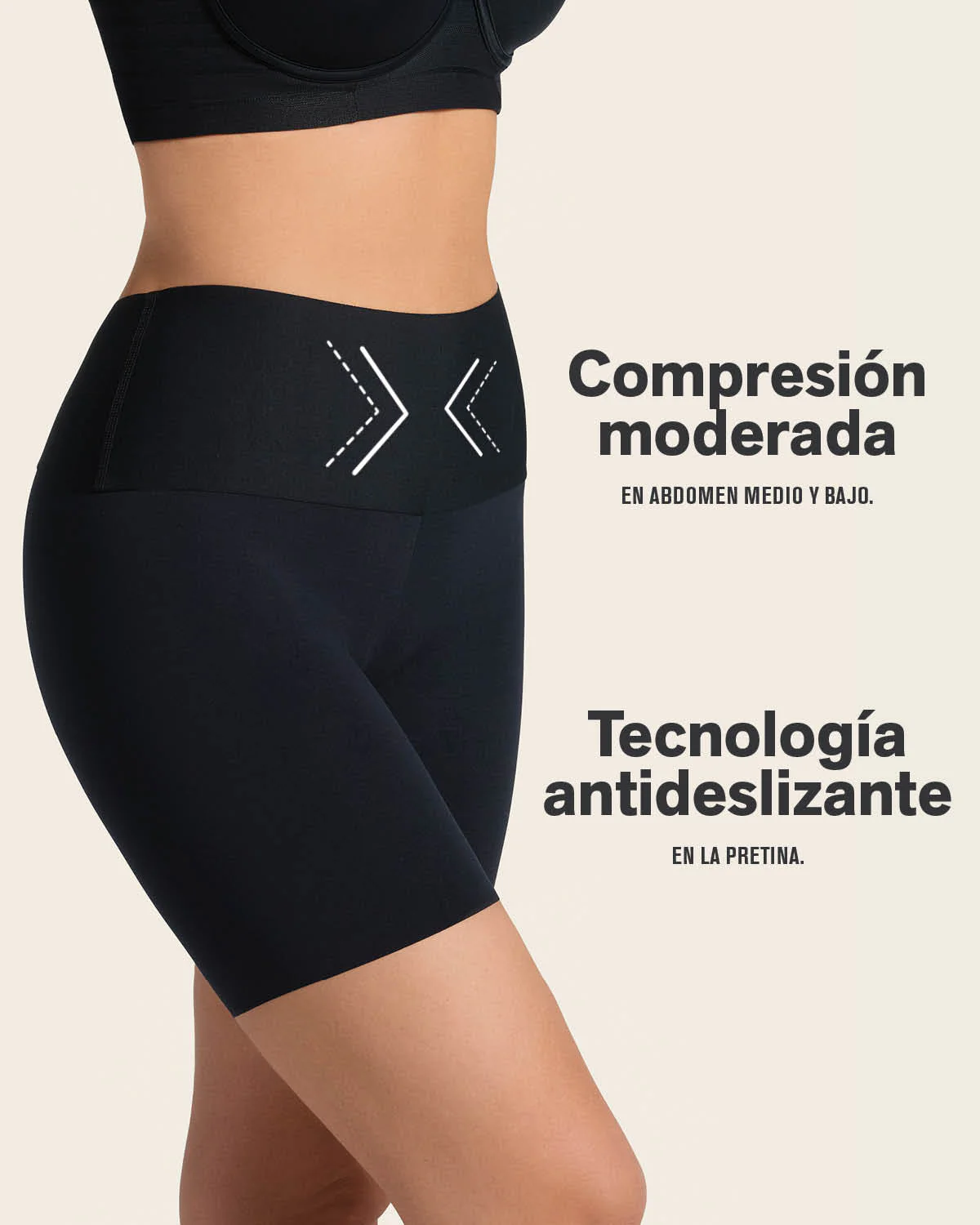 Short moldeador aspecto invisible con fajón antideslizante - Image 18