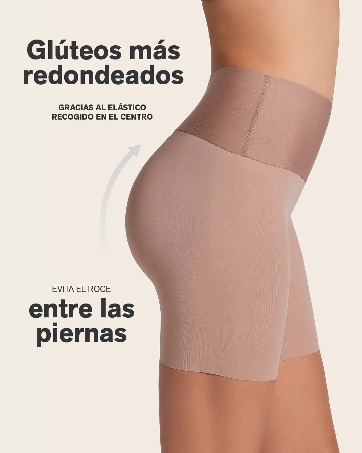 Short moldeador aspecto invisible con fajón antideslizante - Image 3