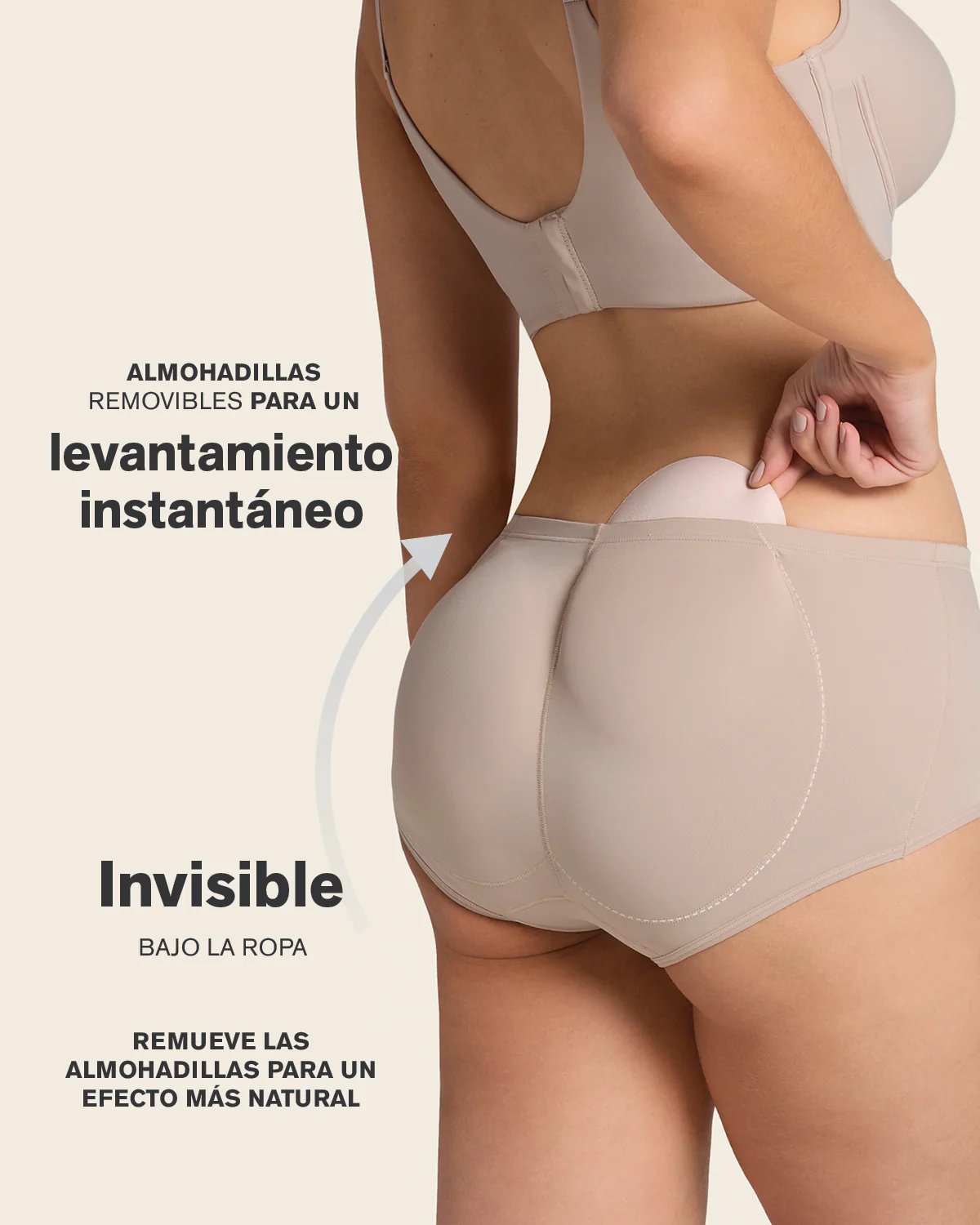 Braga clásica de push up con almohadillas removibles - Image 3
