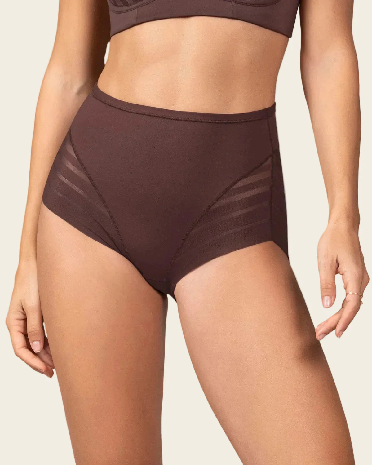 Braga faja clásica moldeadora de abdomen y bandas en tul - Image 45