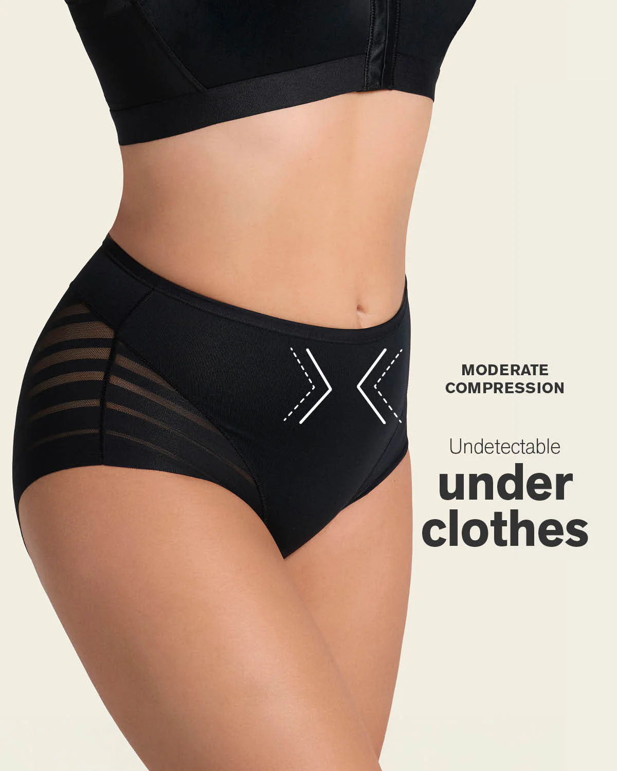 Braga faja clásica moldeadora de abdomen y bandas en tul - Image 5