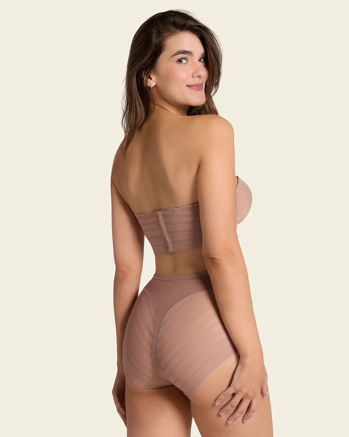 Braga faja clásica moldeadora de abdomen y bandas en tul - Image 56