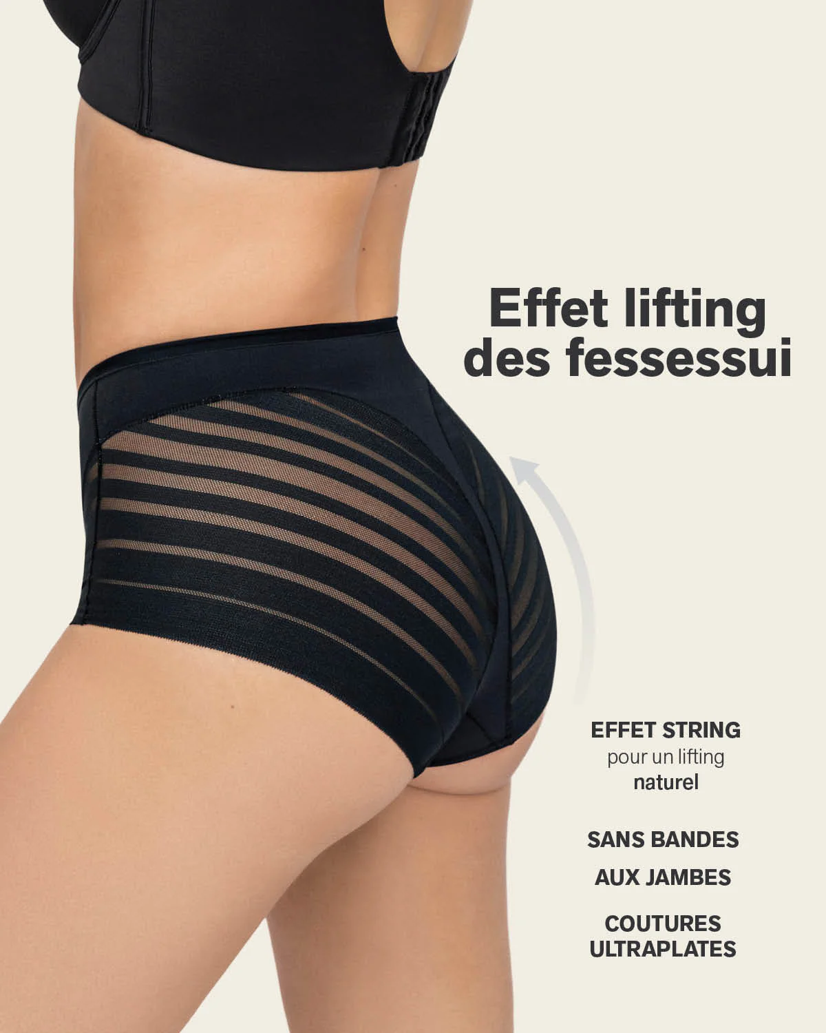 Braga faja clásica moldeadora de abdomen y bandas en tul - Image 6
