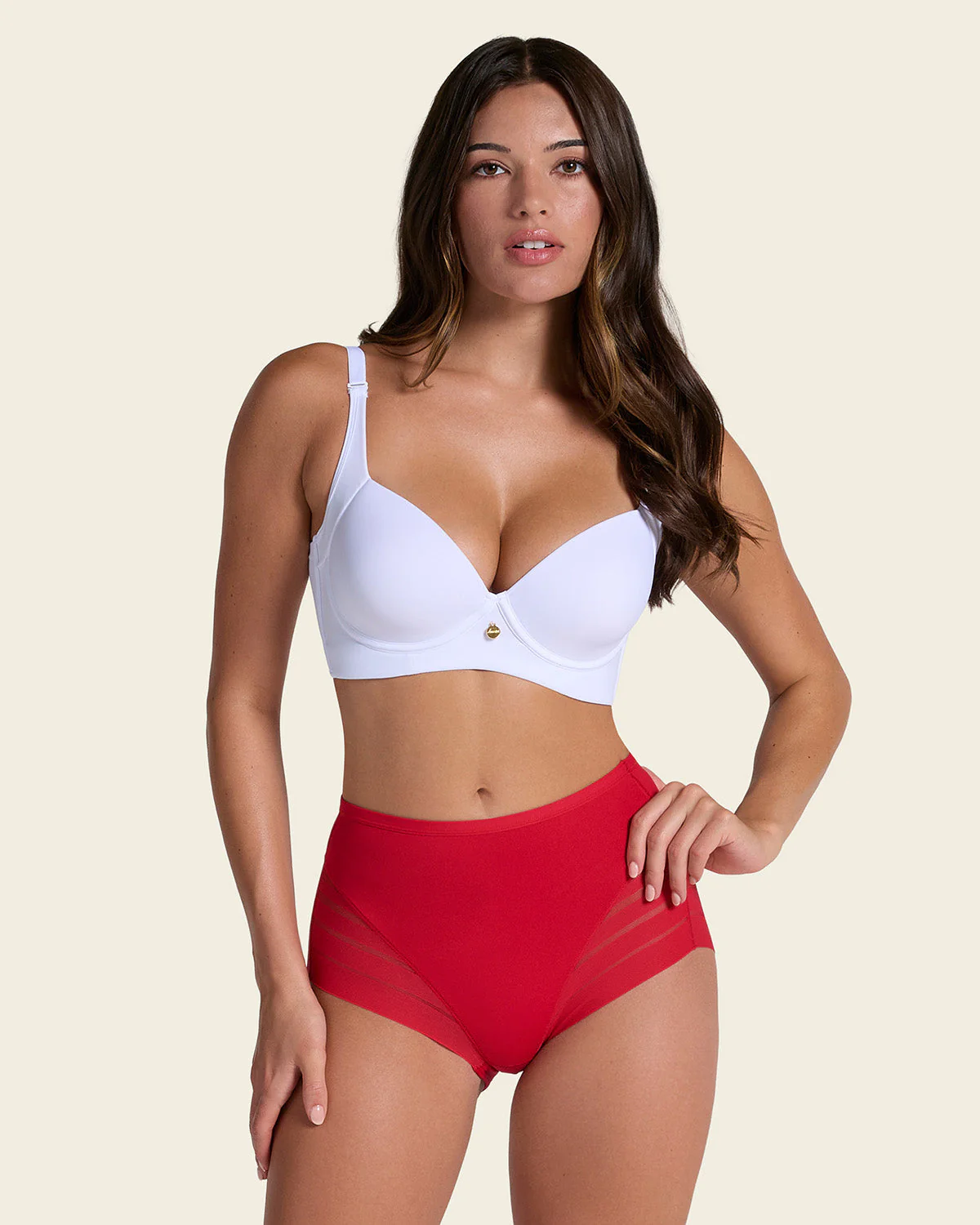 Braga faja clásica moldeadora de abdomen y bandas en tul - Image 67