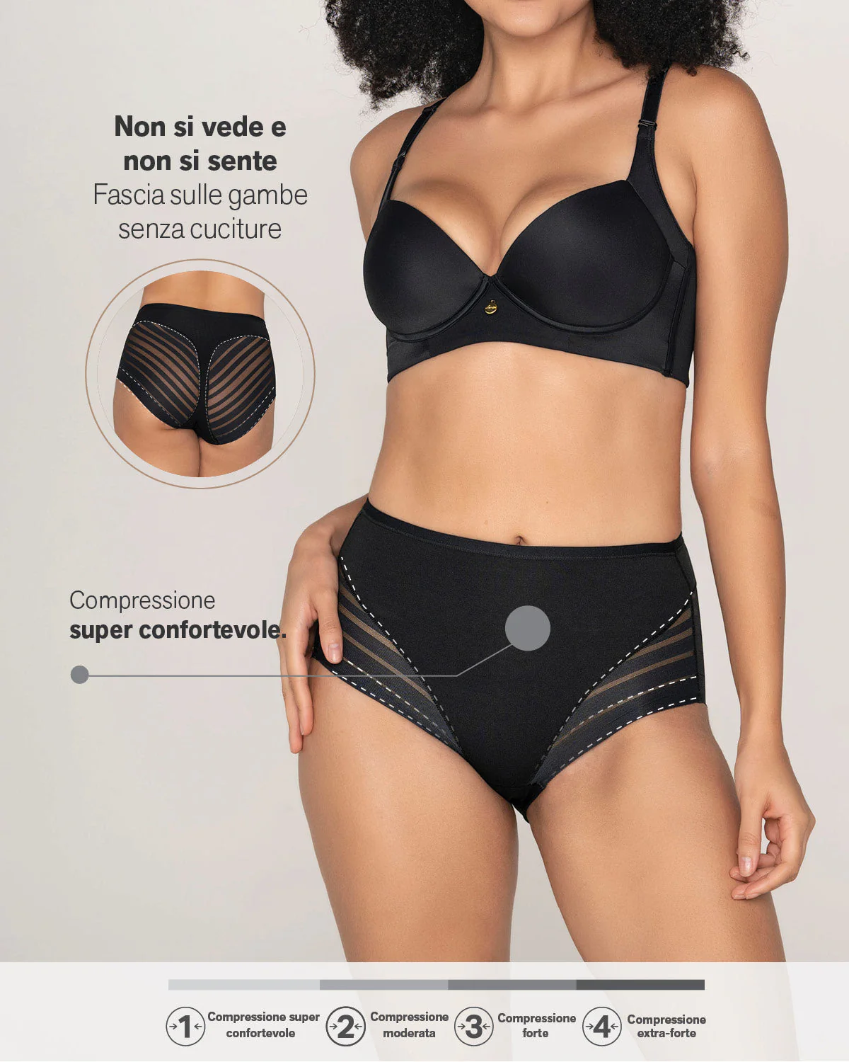 Braga faja clásica moldeadora de abdomen y bandas en tul - Image 77