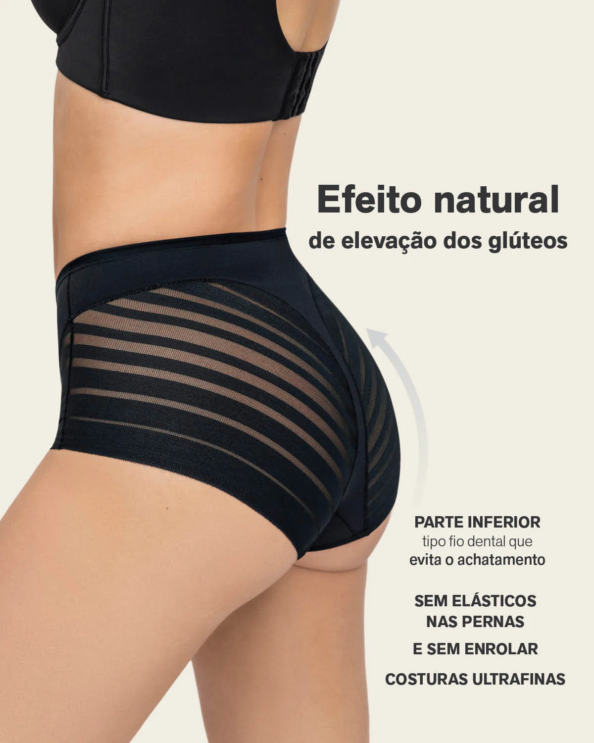 Braga faja clásica moldeadora de abdomen y bandas en tul - Image 8