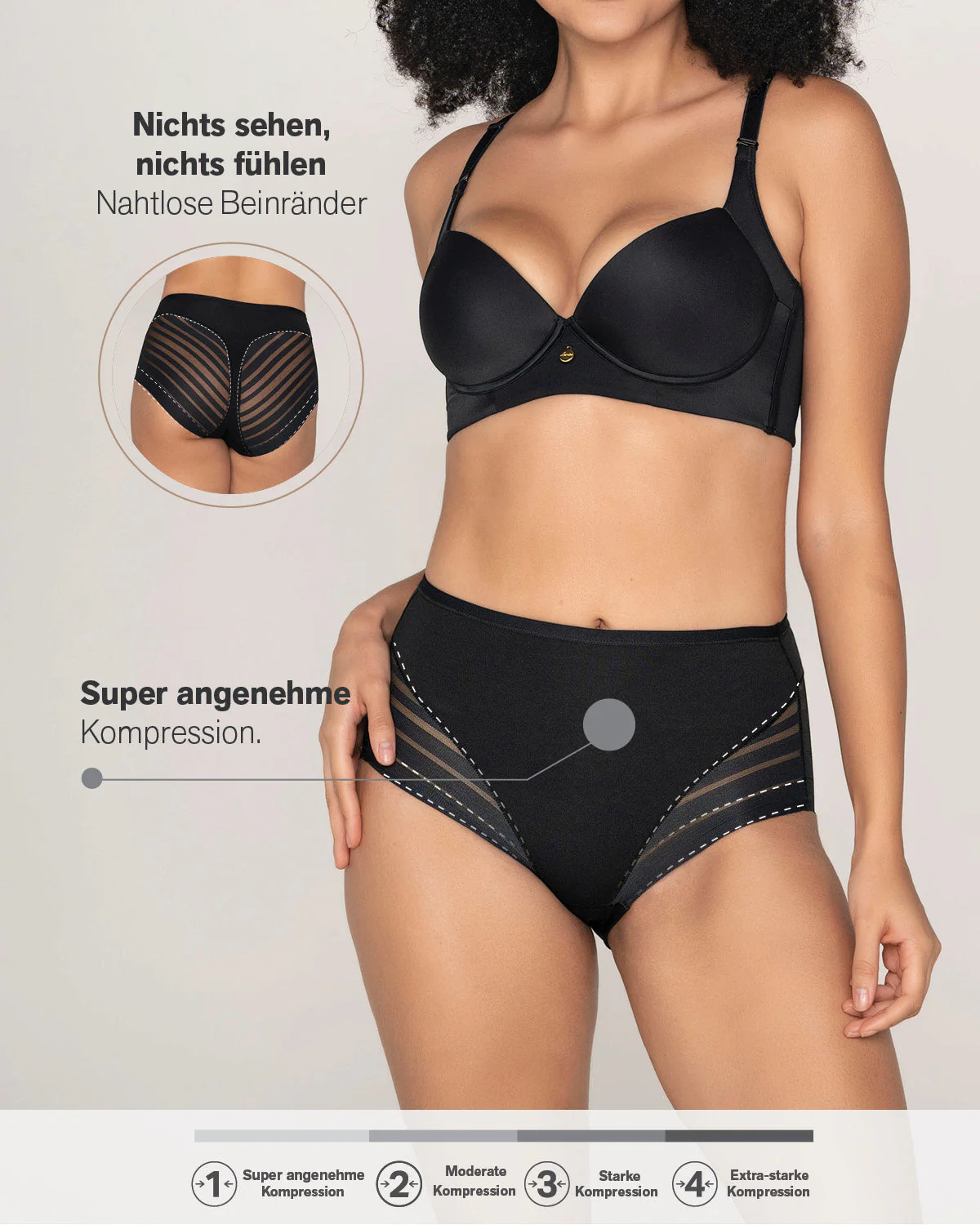 Braga faja clásica moldeadora de abdomen y bandas en tul - Image 81