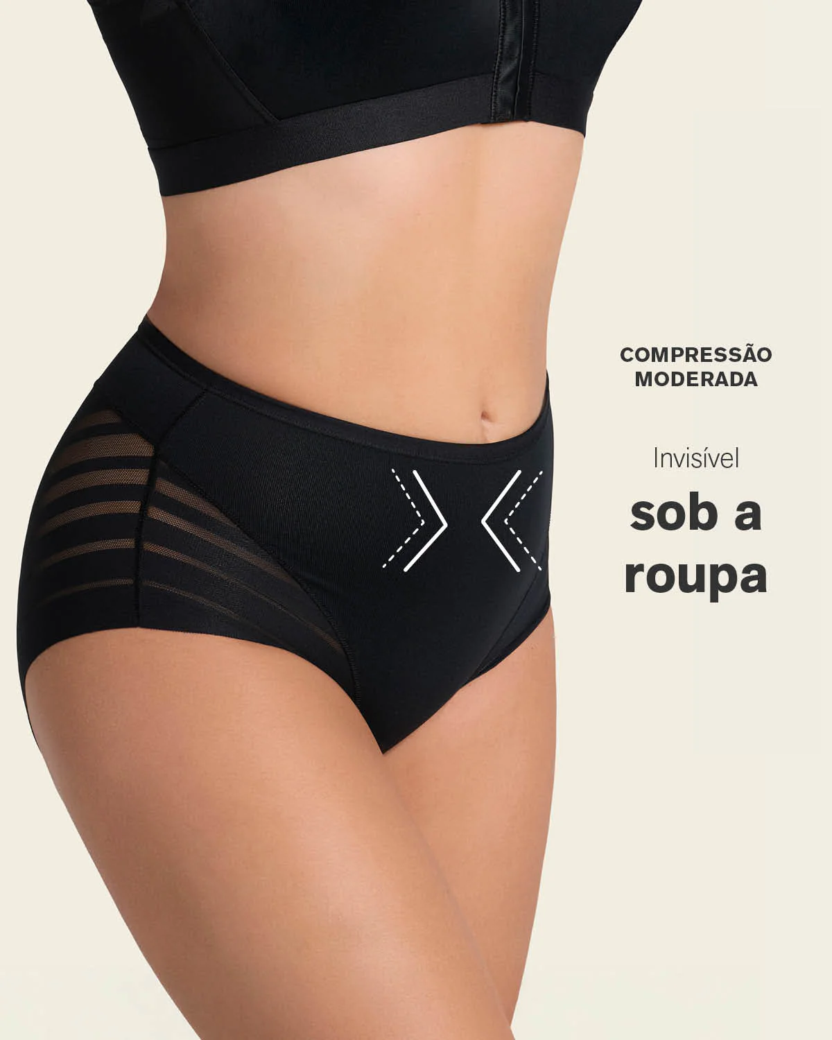 Braga faja clásica moldeadora de abdomen y bandas en tul - Image 9