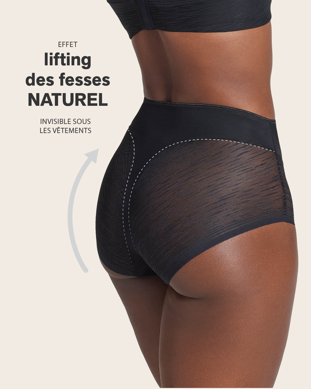 Braga faja clásica invisible con transparencias en glúteos y laterales - Image 21