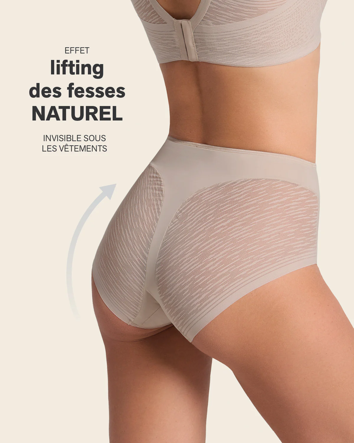 Braga faja clásica invisible con transparencias en glúteos y laterales - Image 8