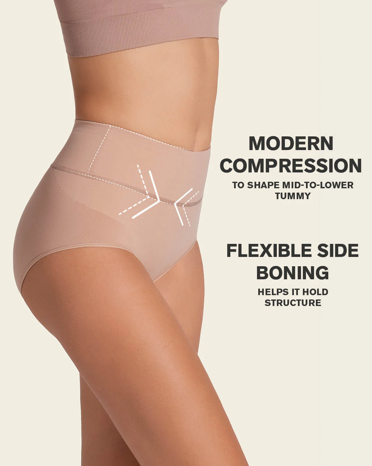 Braga faja moldeadora talle alto en SkinFuse - Image 34