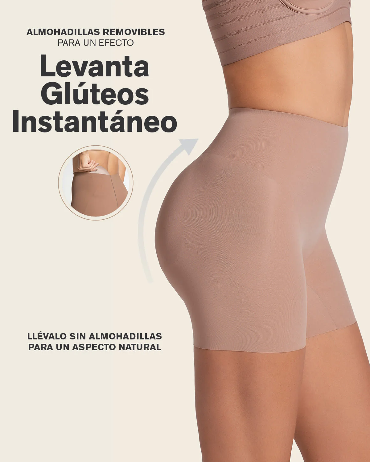 Short moldeador con almohadillas removibles levanta glúteos - Image 6