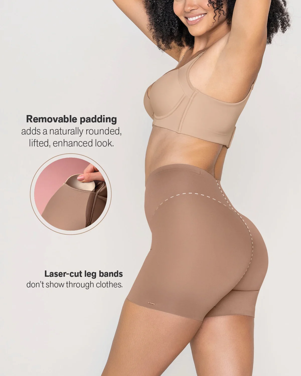 Short moldeador con almohadillas removibles levanta glúteos - Image 7