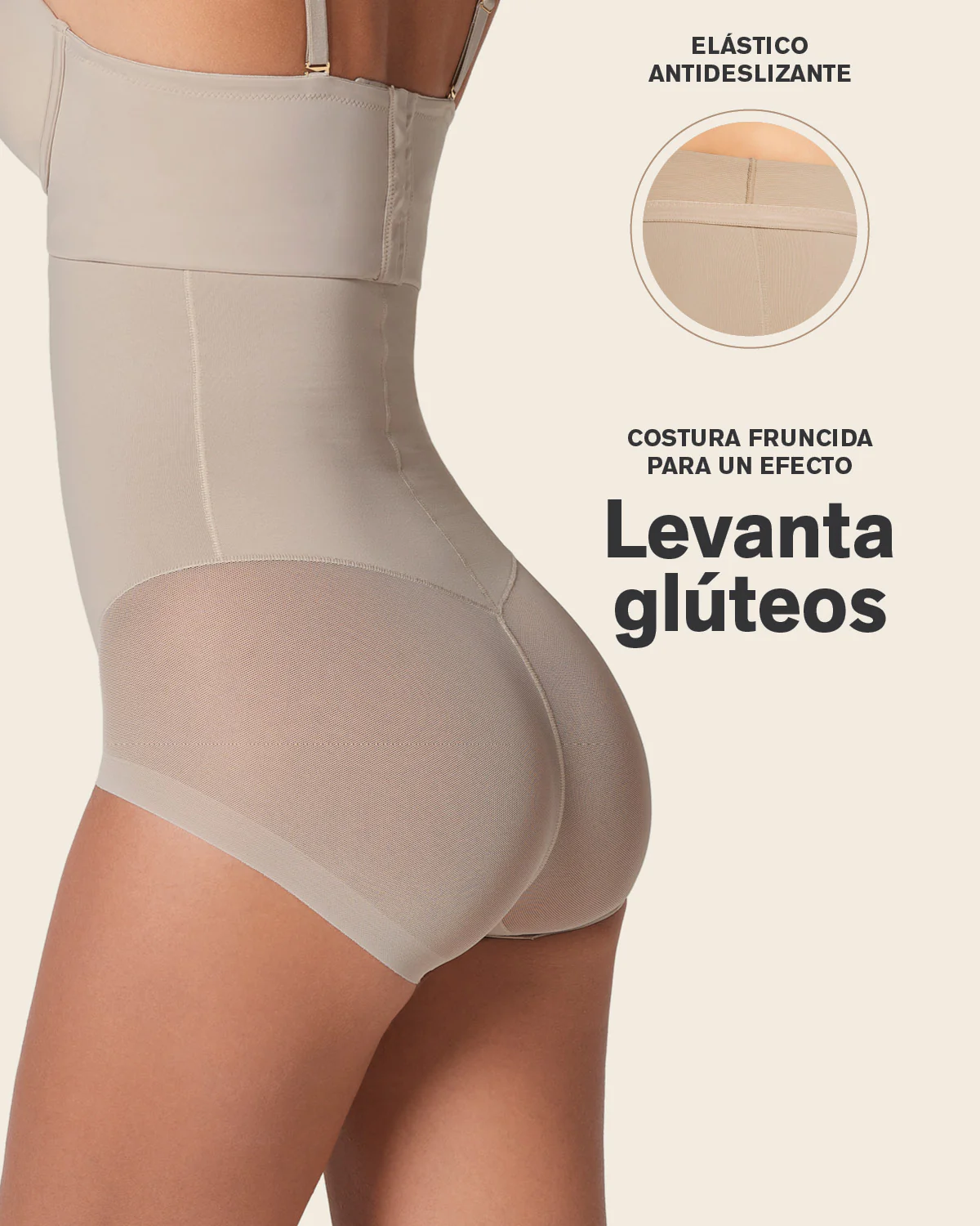 Braga faja de talle alto moldeadora de abdomen invisible en glúteos - Image 16