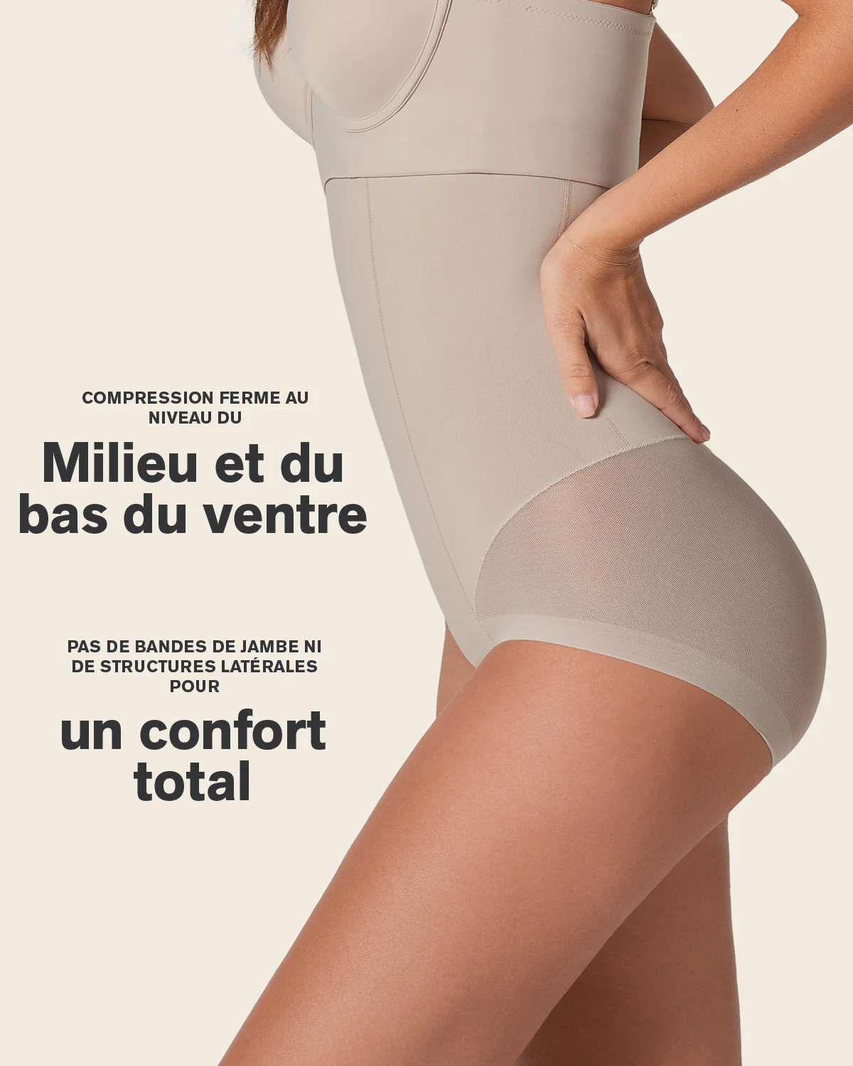 Braga faja de talle alto moldeadora de abdomen invisible en glúteos - Image 19