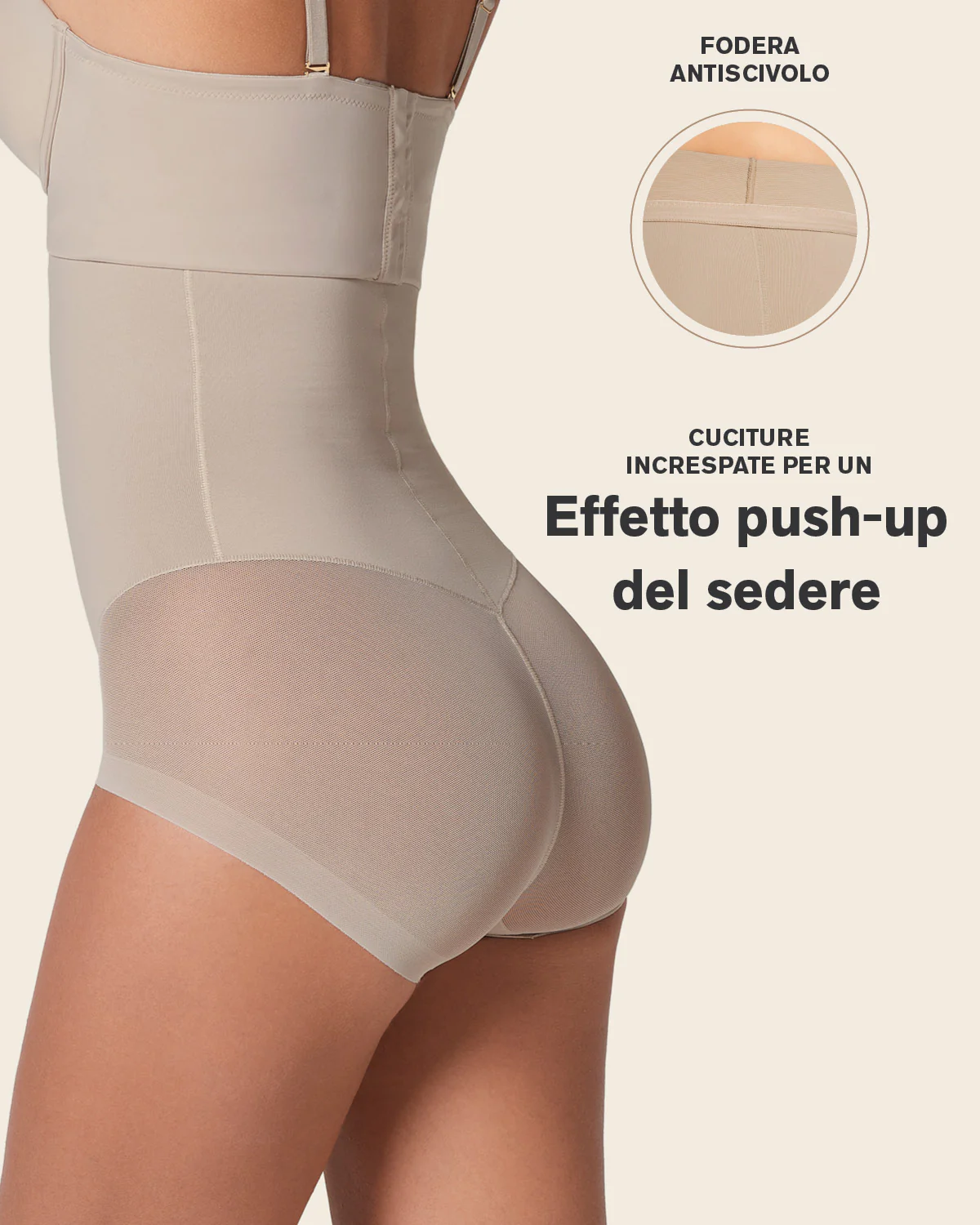 Braga faja de talle alto moldeadora de abdomen invisible en glúteos - Image 22