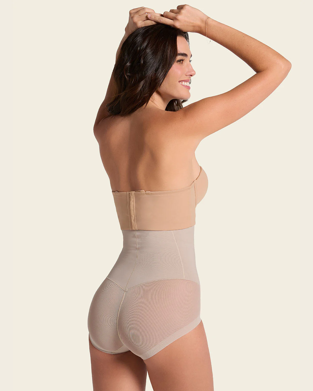 Braga faja de talle alto moldeadora de abdomen invisible en glúteos - Image 26