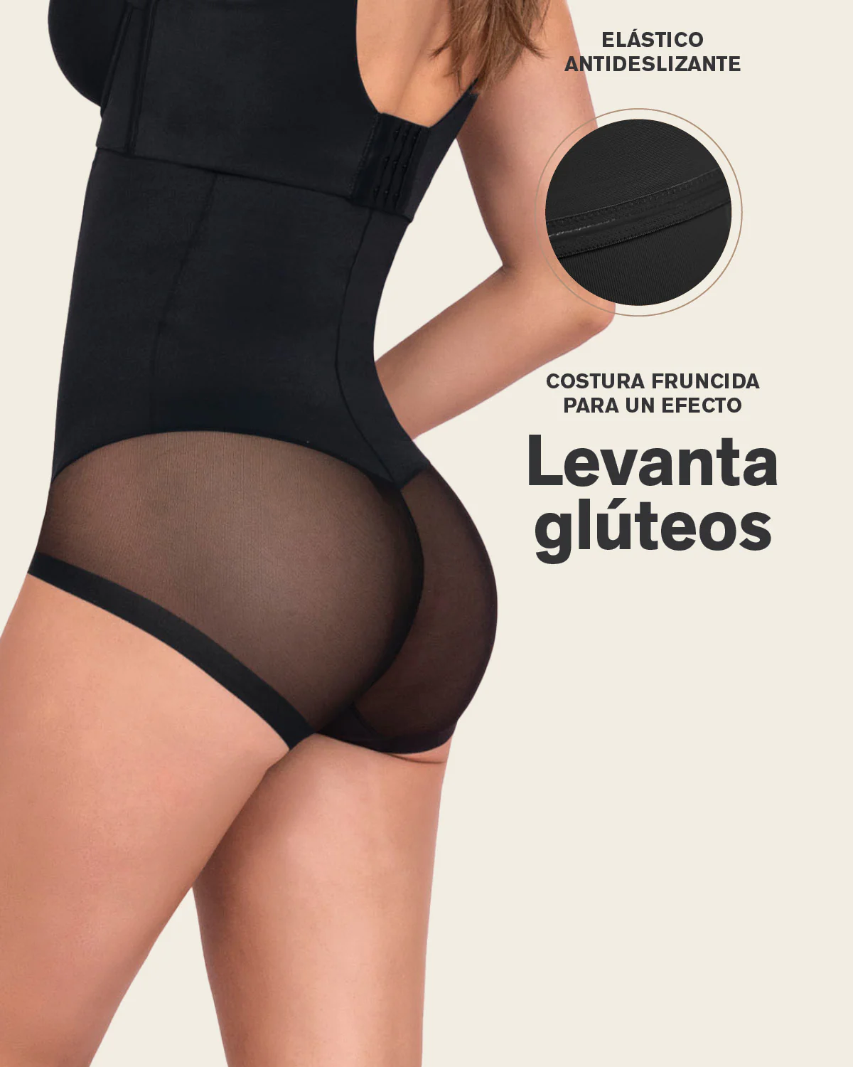 Braga faja de talle alto moldeadora de abdomen invisible en glúteos - Image 3