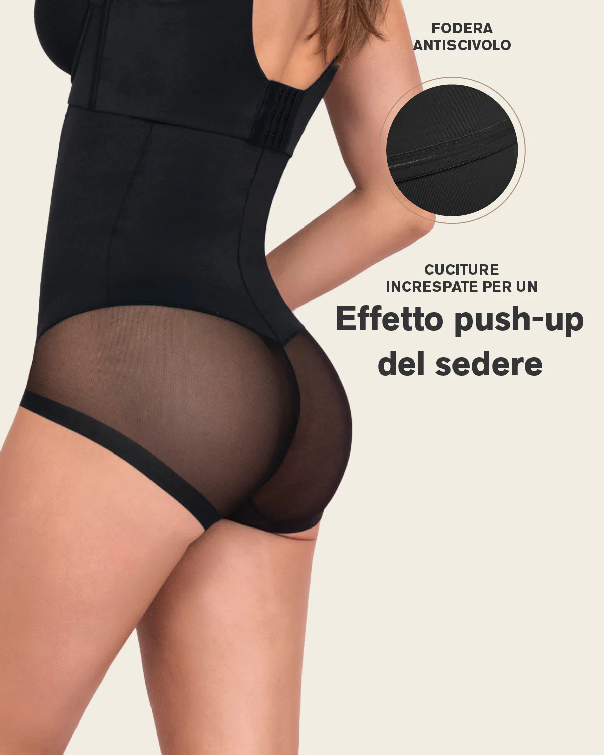Braga faja de talle alto moldeadora de abdomen invisible en glúteos - Image 7