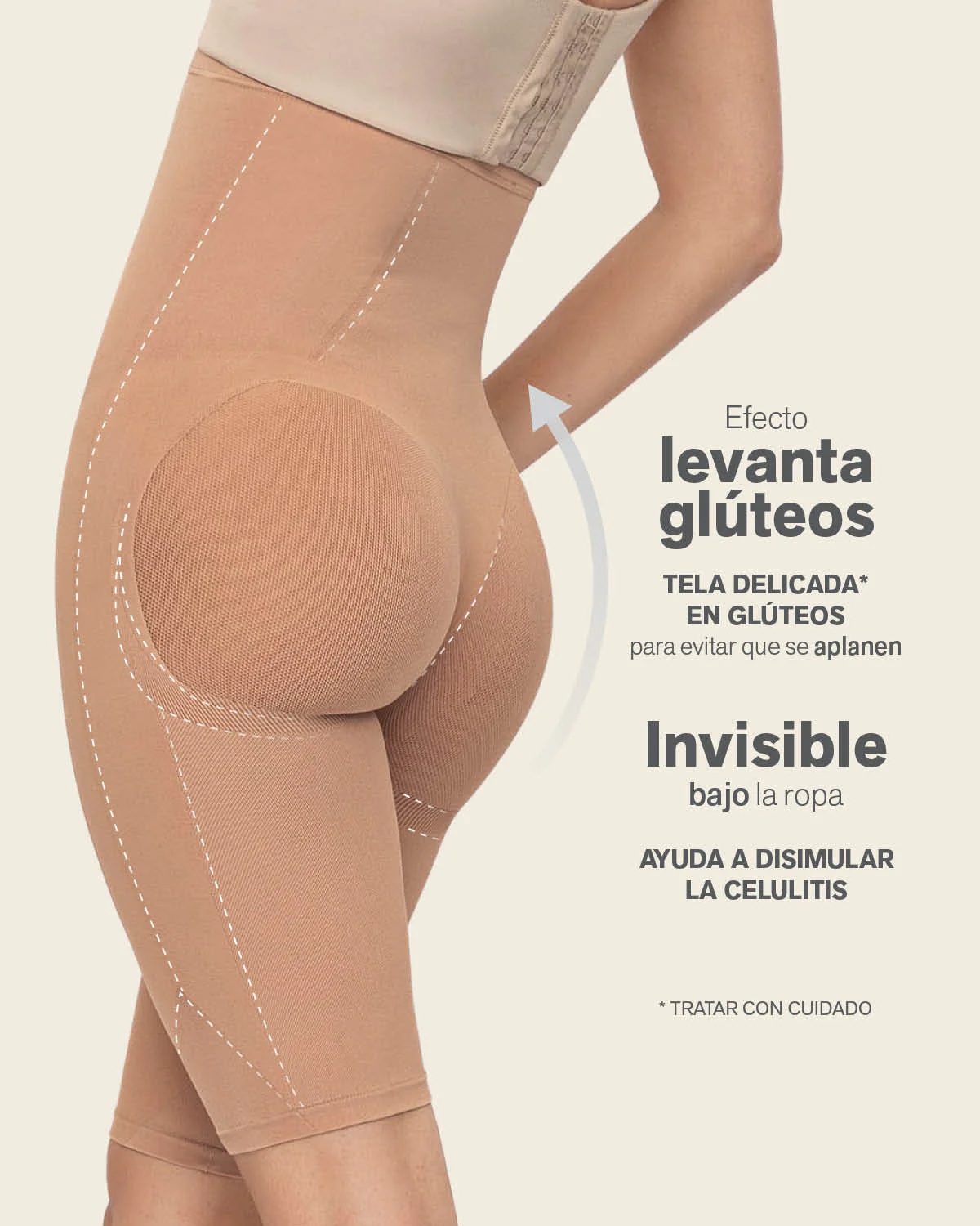 Braga faja media pierna invisible levanta glĂșteos - Image 10