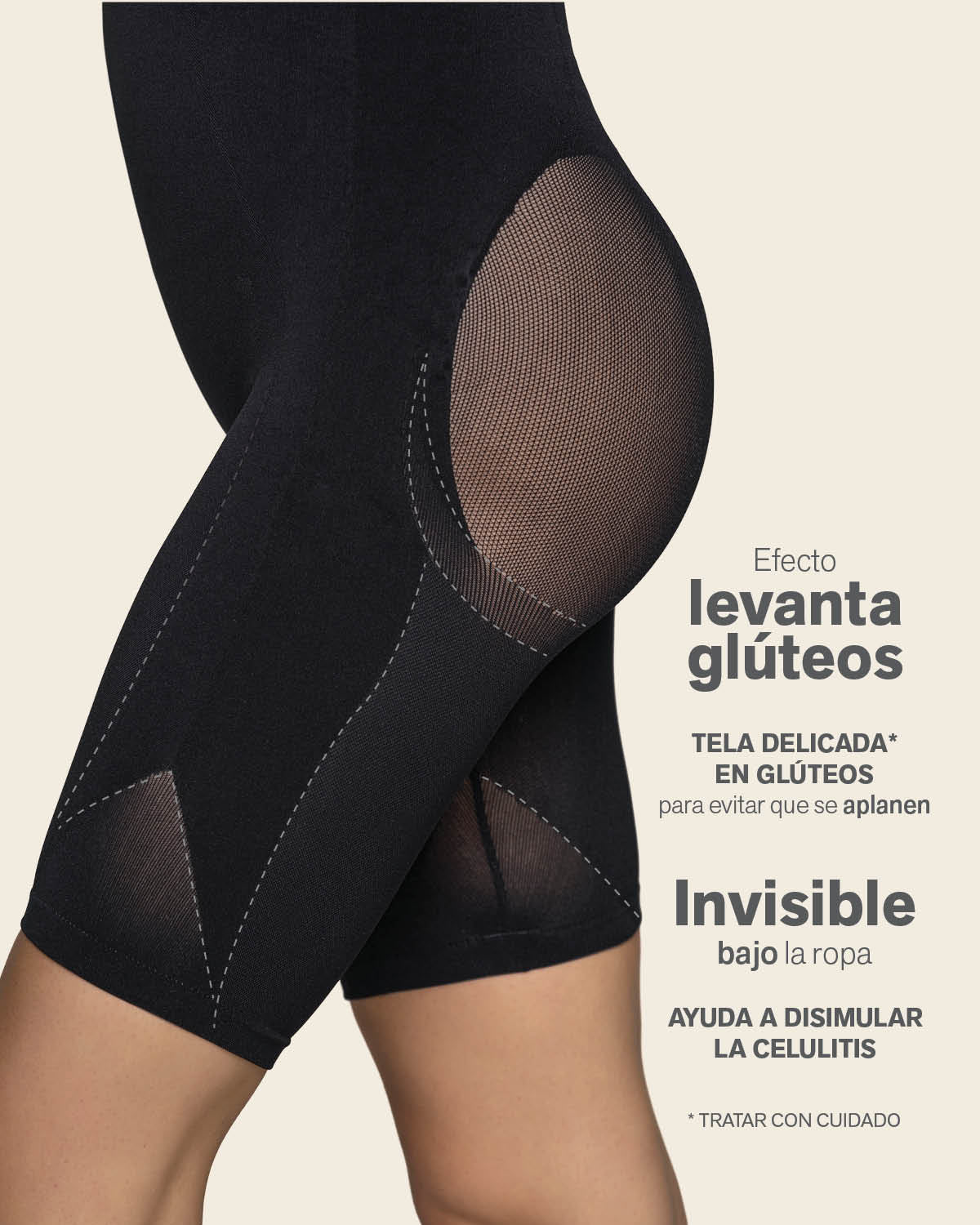 Braga faja media pierna invisible levanta glĂșteos - Image 6