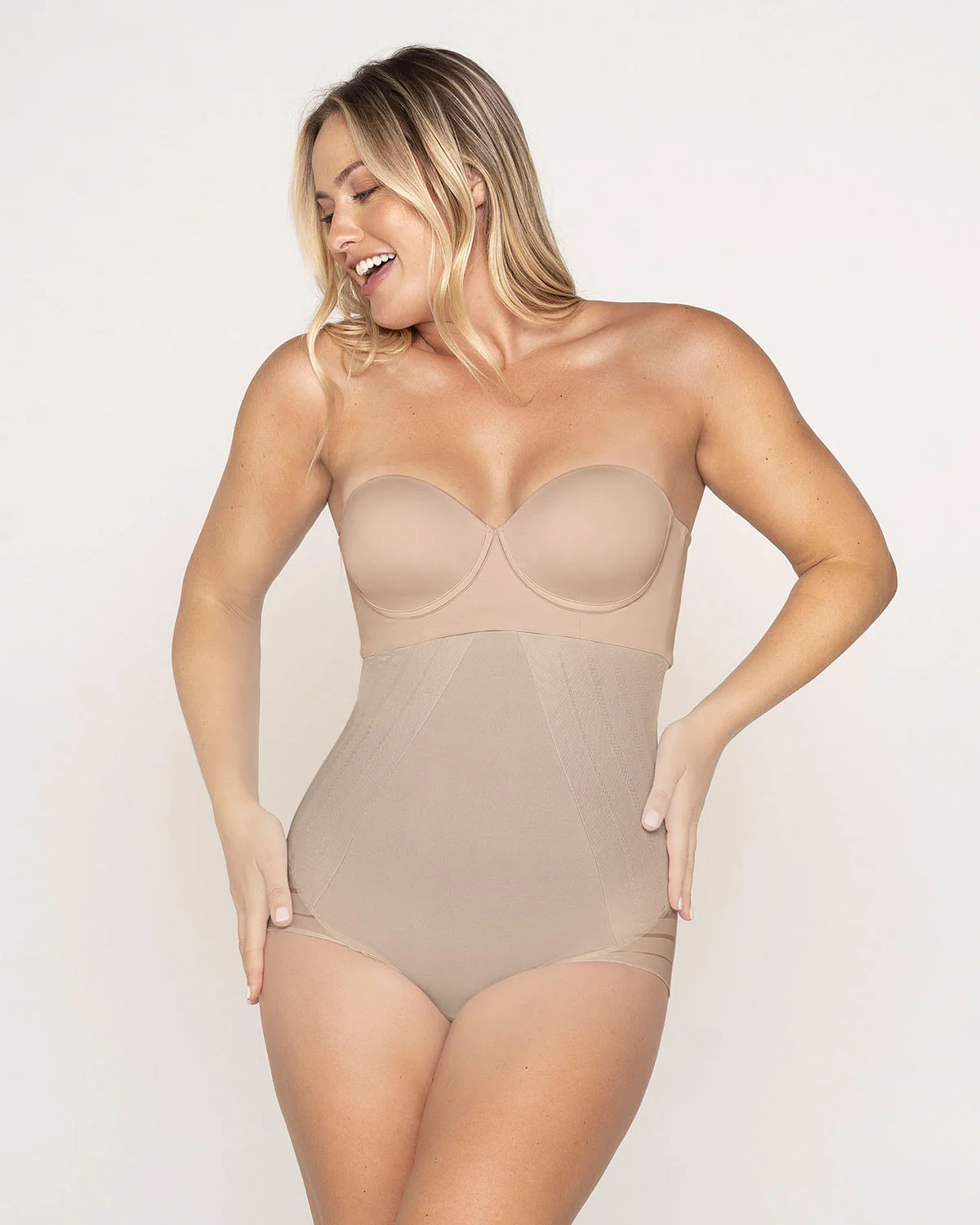 Braga faja pecho libre moldeadora de abdomen invisible en piernas - Image 12