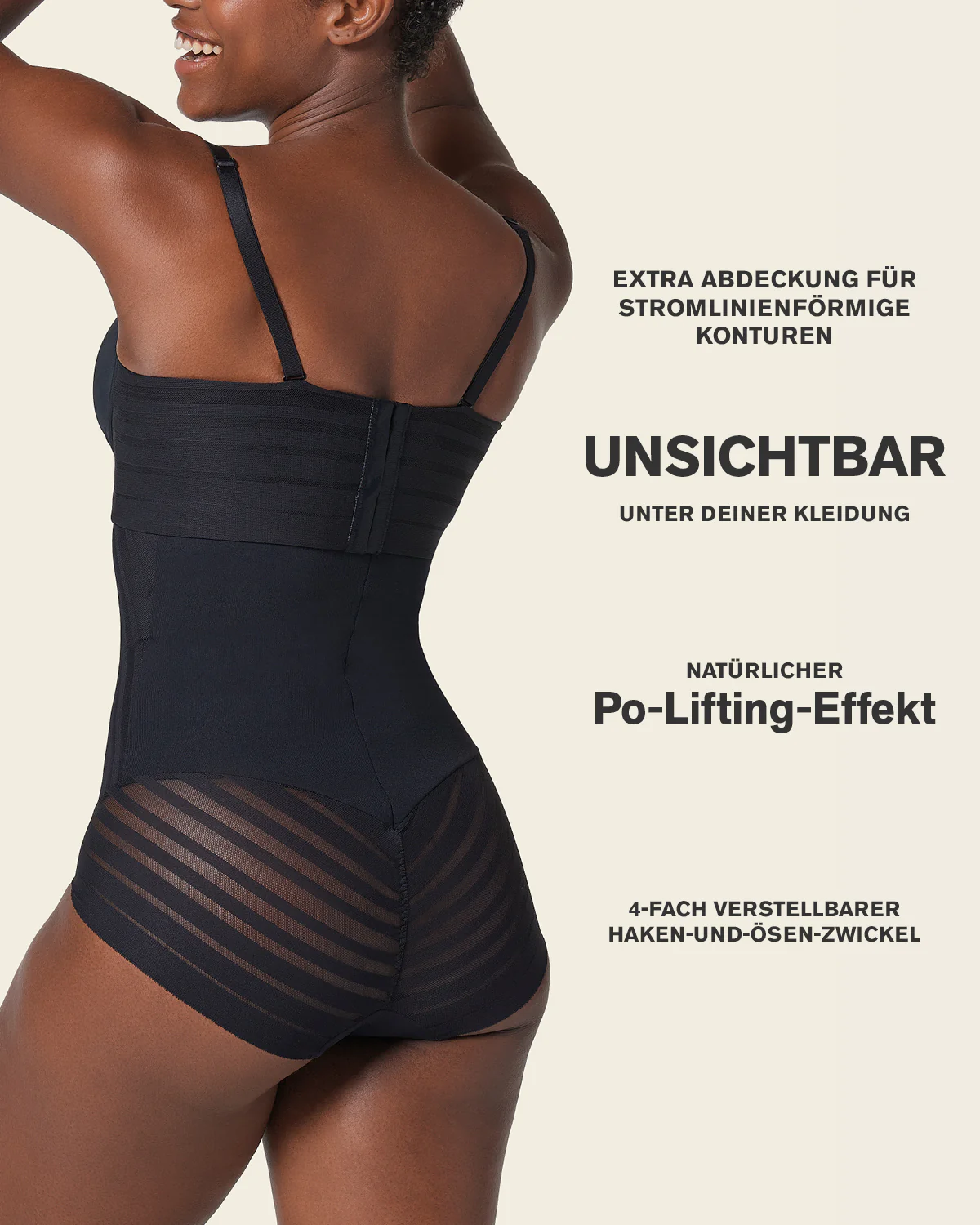 Braga faja pecho libre moldeadora de abdomen invisible en piernas - Image 24