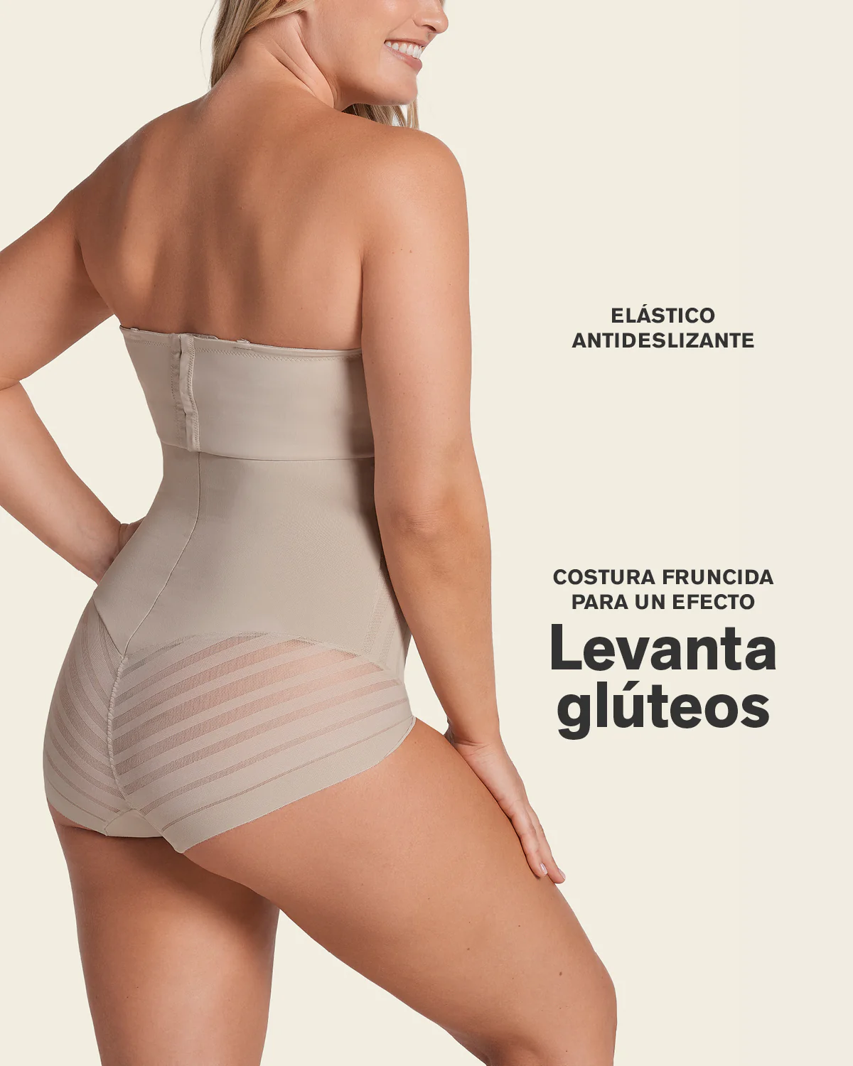 Braga faja pecho libre moldeadora de abdomen invisible en piernas - Image 3
