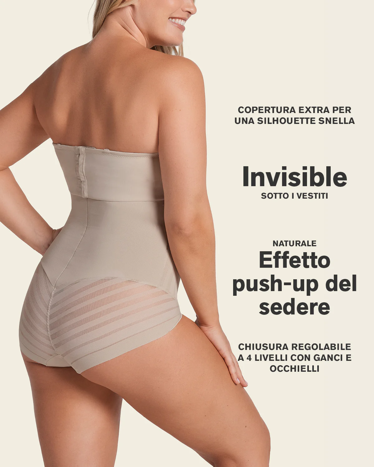 Braga faja pecho libre moldeadora de abdomen invisible en piernas - Image 7