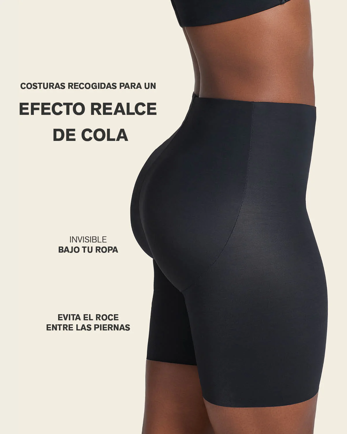 Braga short invisible moldeadora de abdomen efecto levanta glúteos - Image 5