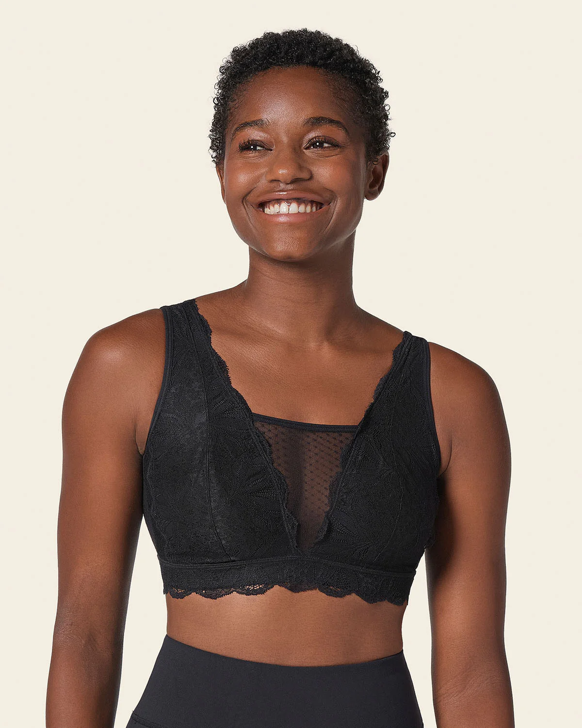 Bralette multiusos Sexy Siempre en encaje ideal para prótesis de mastectomía - Image 4