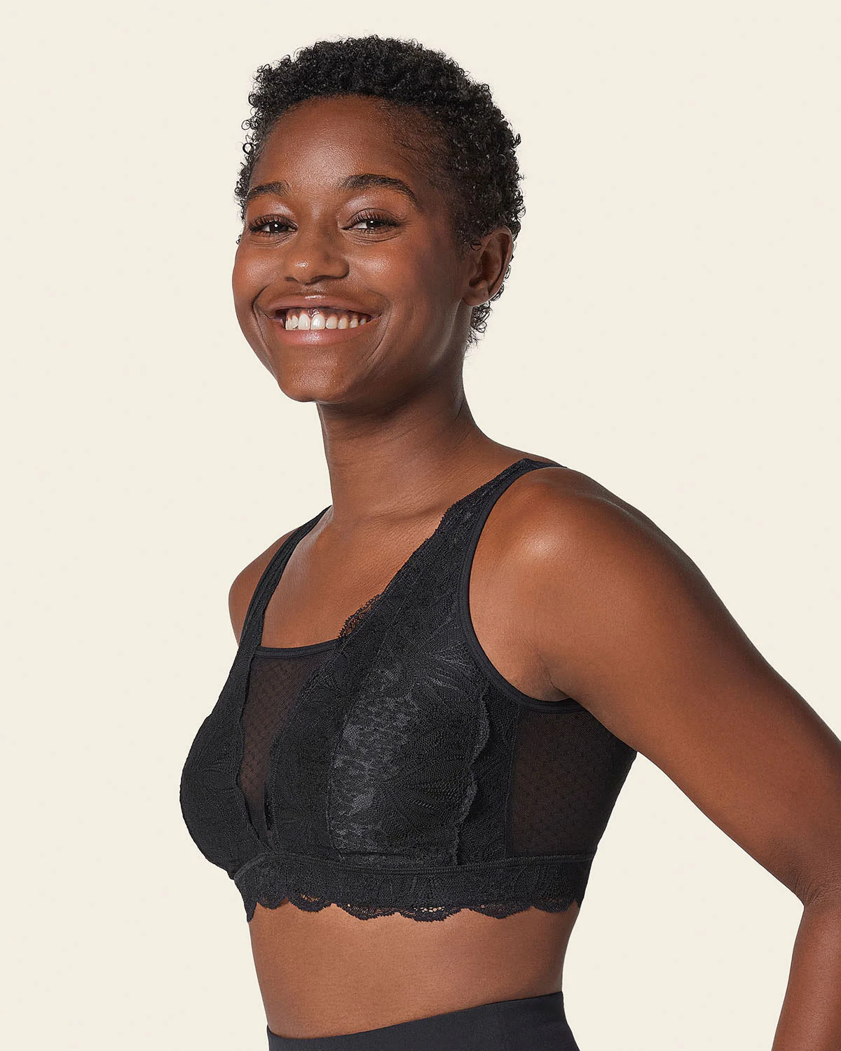 Bralette multiusos Sexy Siempre en encaje ideal para prótesis de mastectomía - Image 5