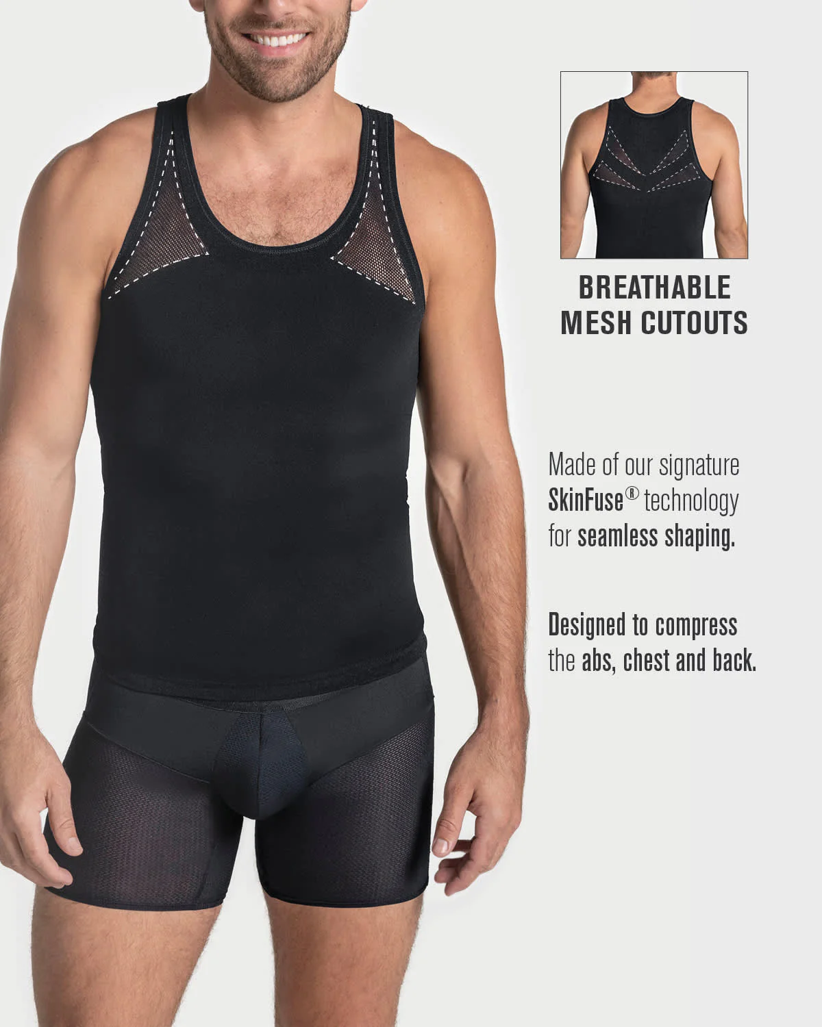 Paquete x 3 camisetas ajustadas para hombre con compresión suave en microfibra - Image 13