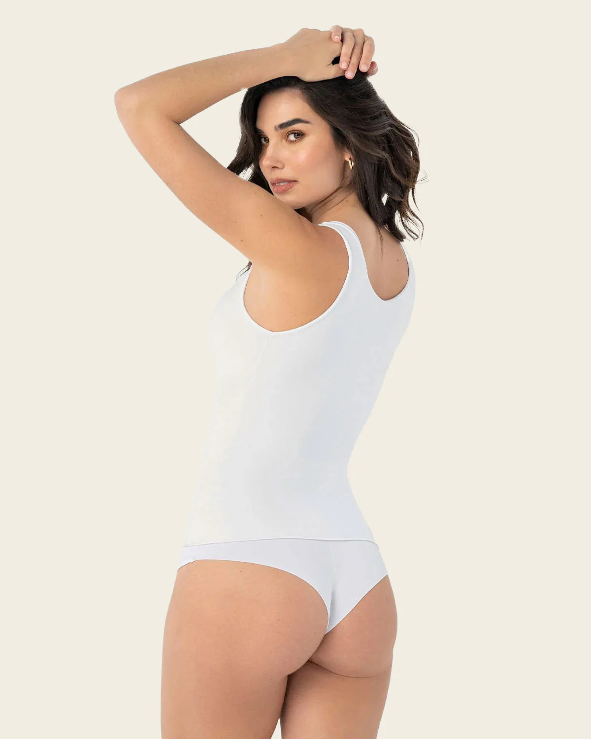 Camiseta moldeadora con doble capa en abdomen - Image 10