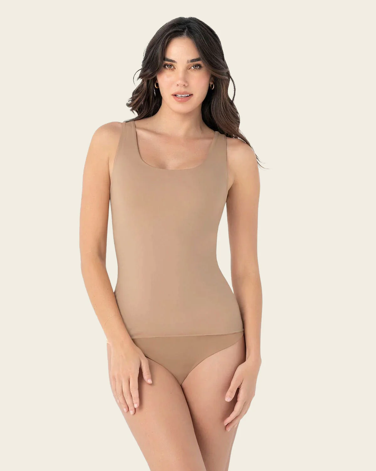 Camiseta moldeadora con doble capa en abdomen - Image 5