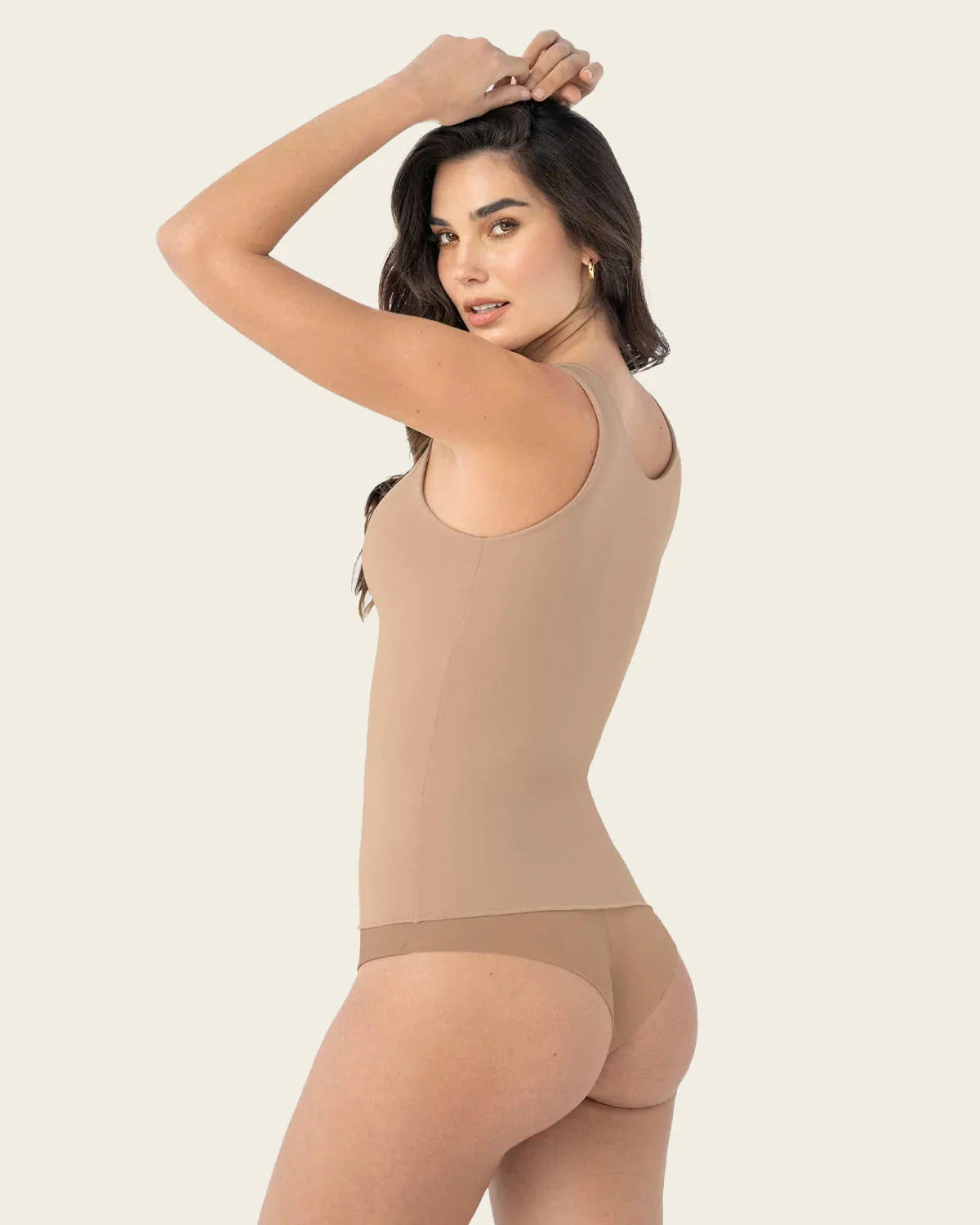 Camiseta moldeadora con doble capa en abdomen - Image 6