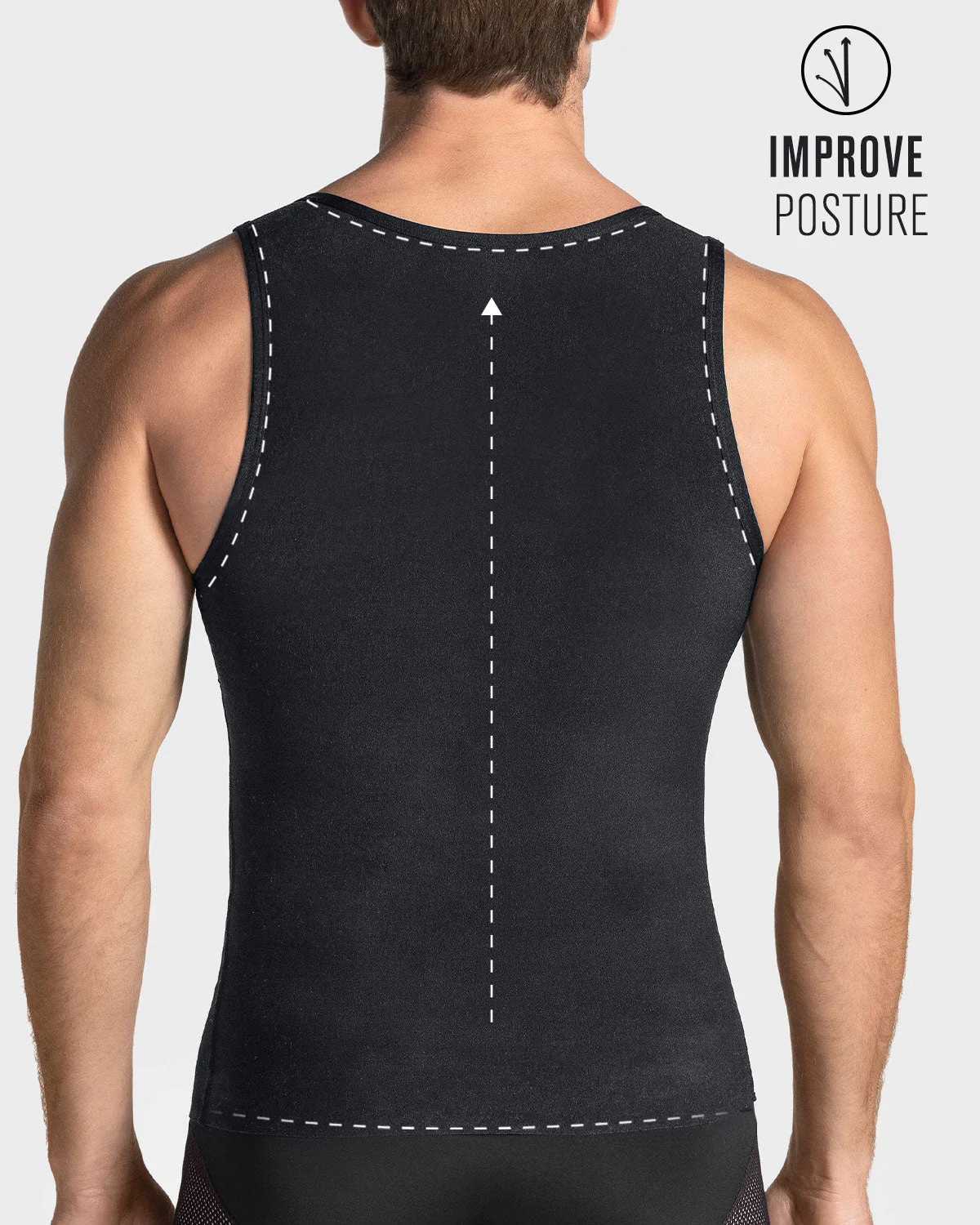 Camiseta sin mangas de compresión moderada ideal para uso diario con algodón pima - Image 12