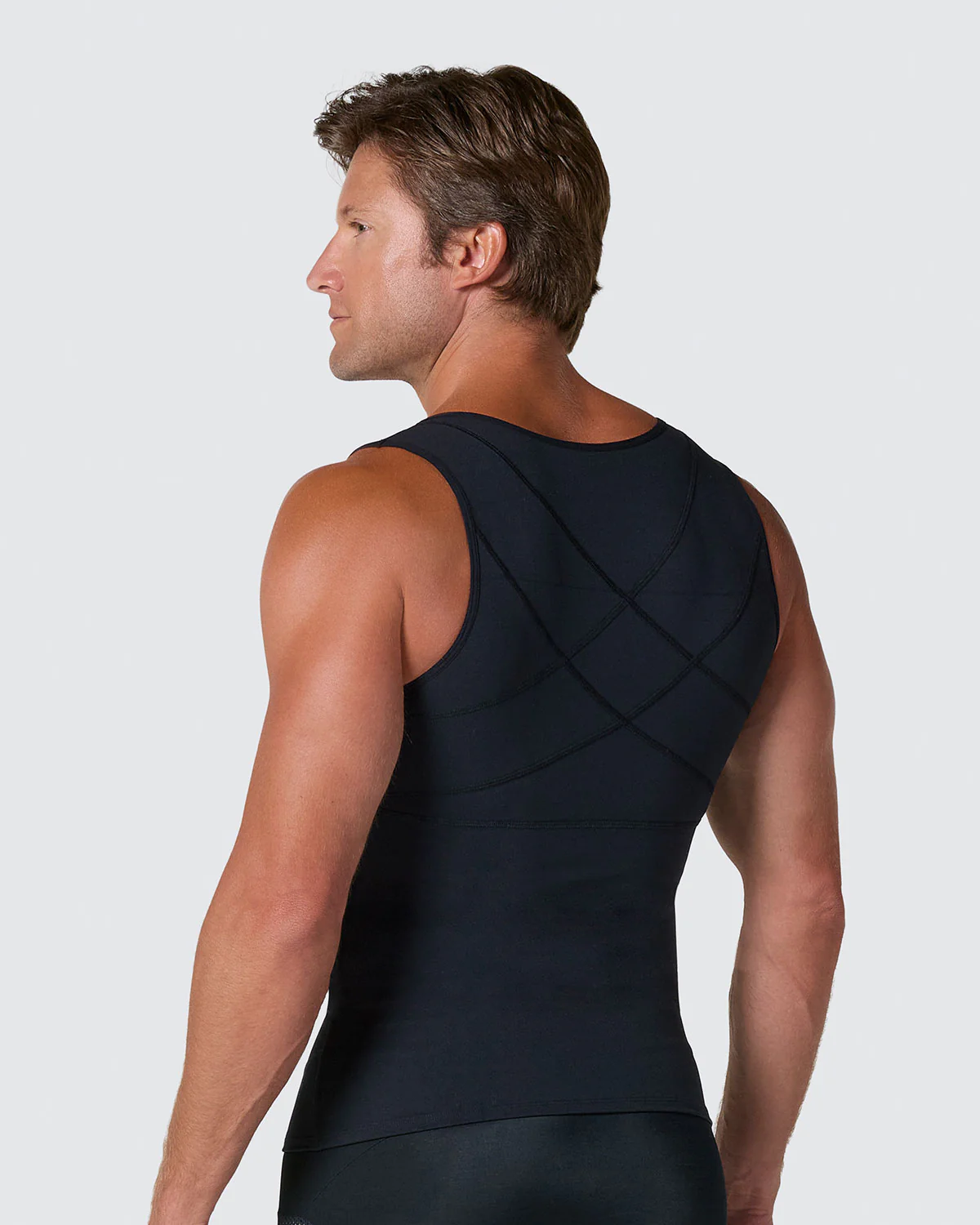 Chaleco de compresión con doble capa de tela en abdomen y espalda - Image 13