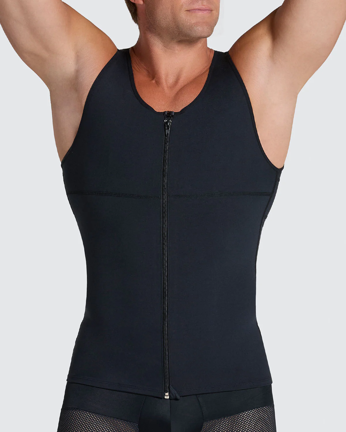 Chaleco de compresión con doble capa de tela en abdomen y espalda - Image 14