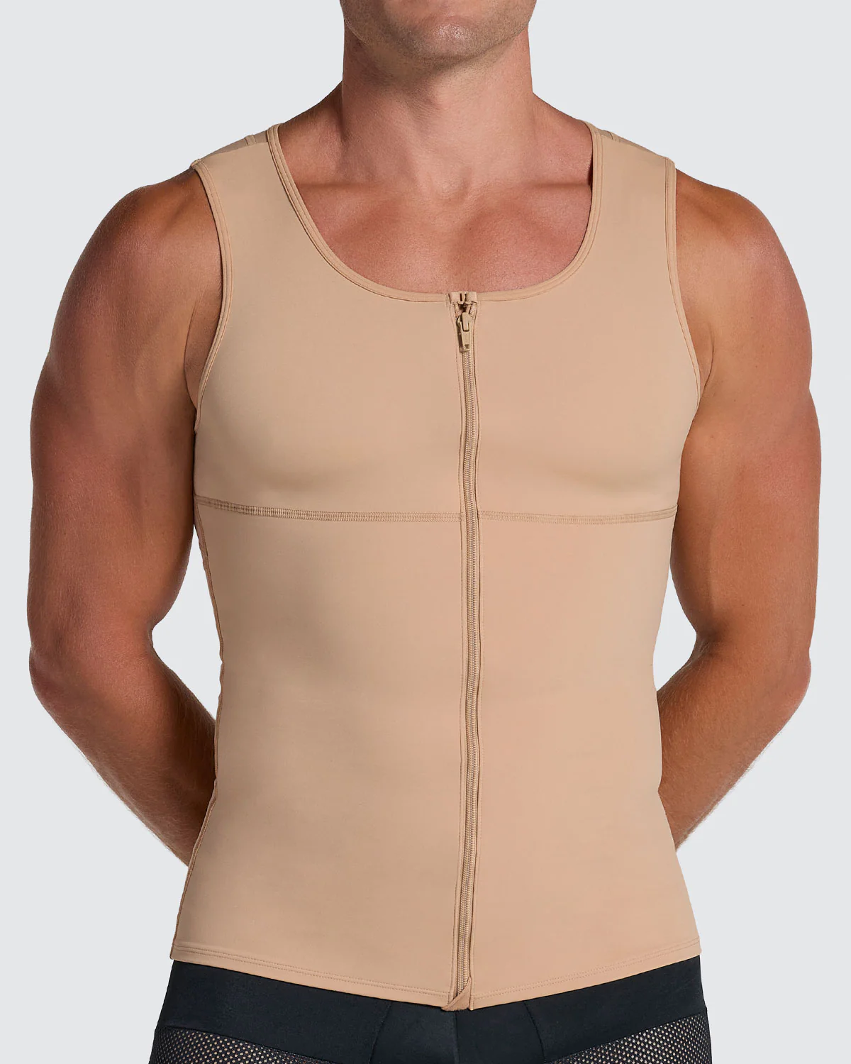 Chaleco de compresión con doble capa de tela en abdomen y espalda - Image 7