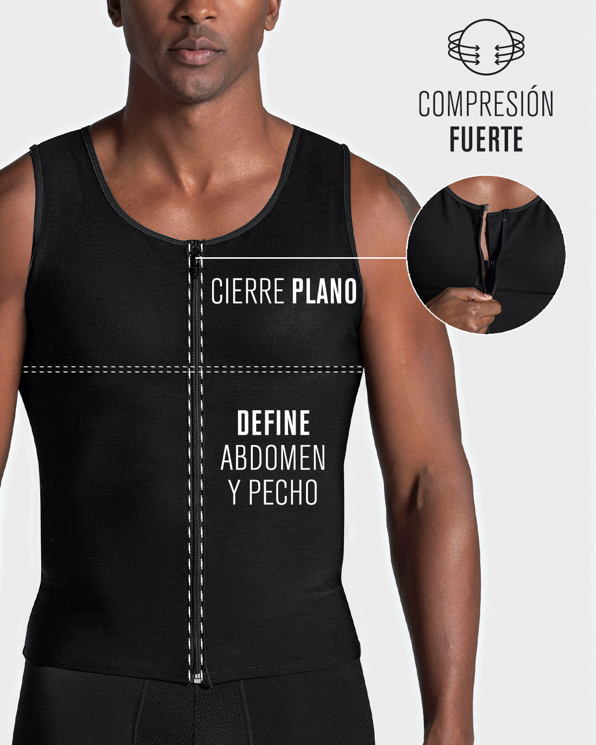 Chaleco masculino de compresión fuerte en PowerSlim - Image 10