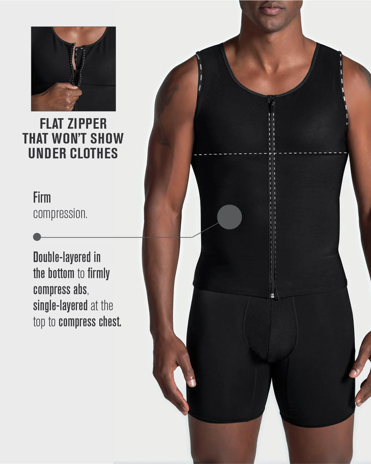 Chaleco masculino de compresión fuerte en PowerSlim - Image 11