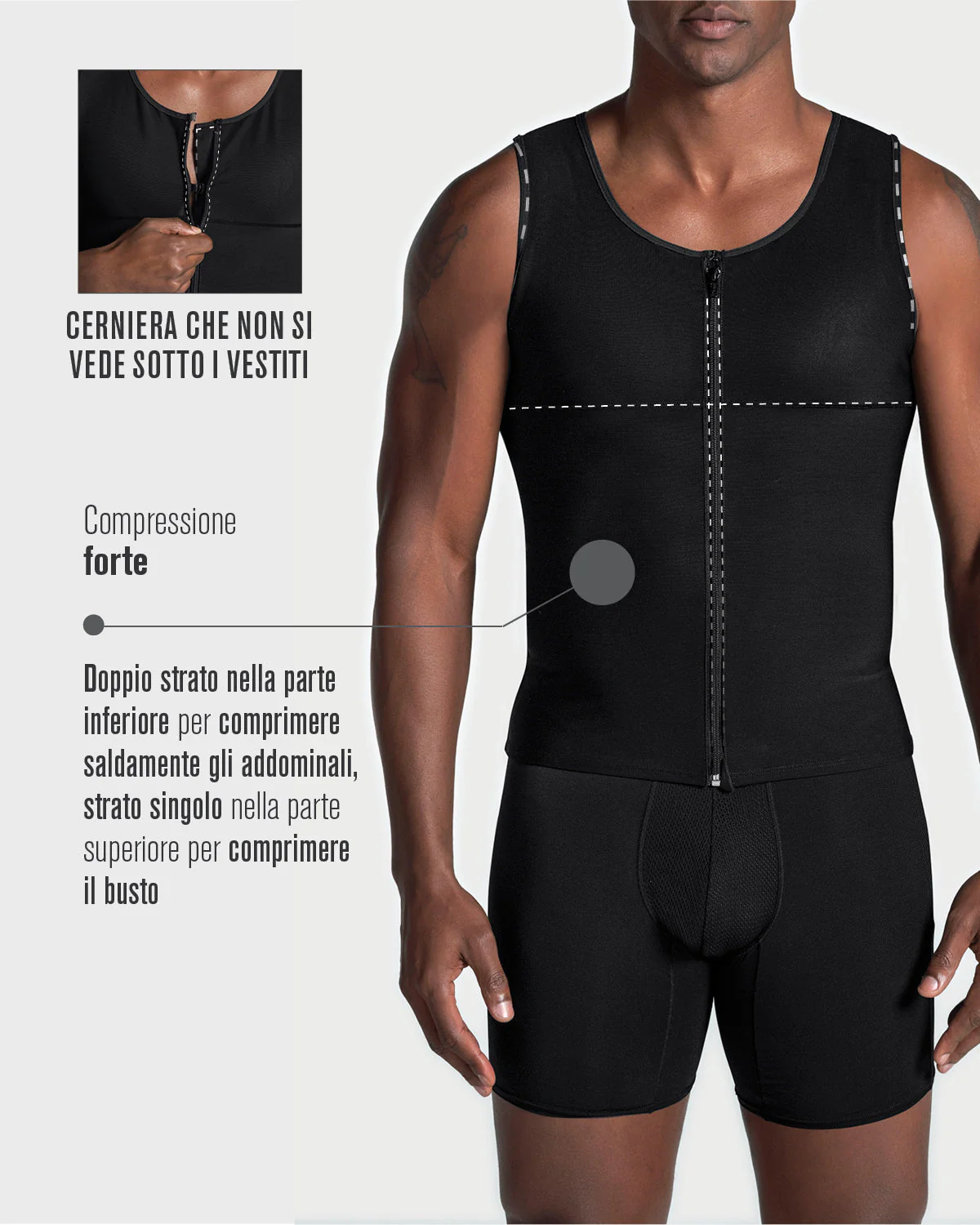 Chaleco masculino de compresión fuerte en PowerSlim - Image 19