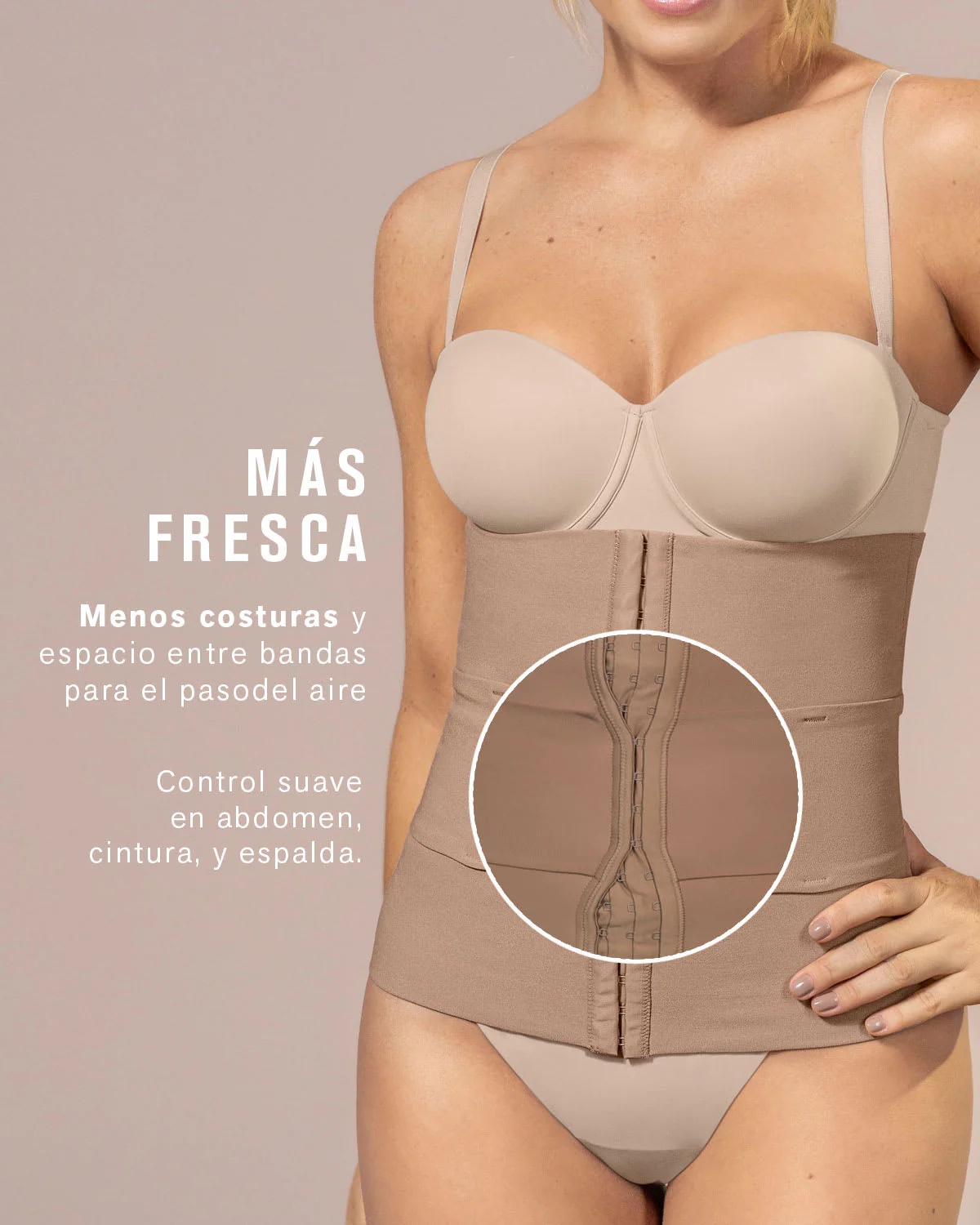 Faja cinturilla moldeadora con bandas anatómicas - Image 7