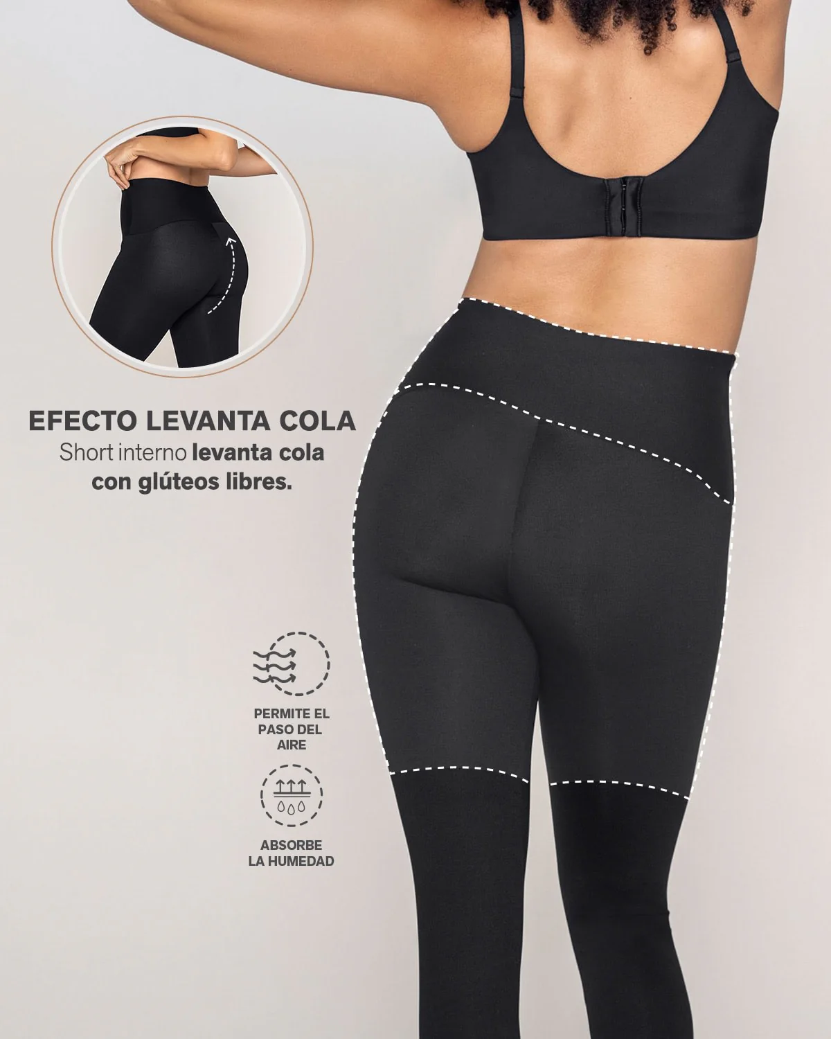 Legging moldeador con short interno levanta glúteos - Image 5